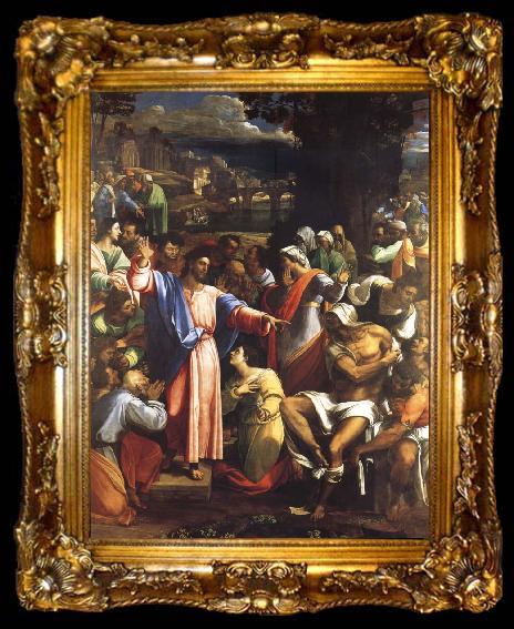 framed  Sebastiano del Piombo The Raising of Lazarus, ta009-2
